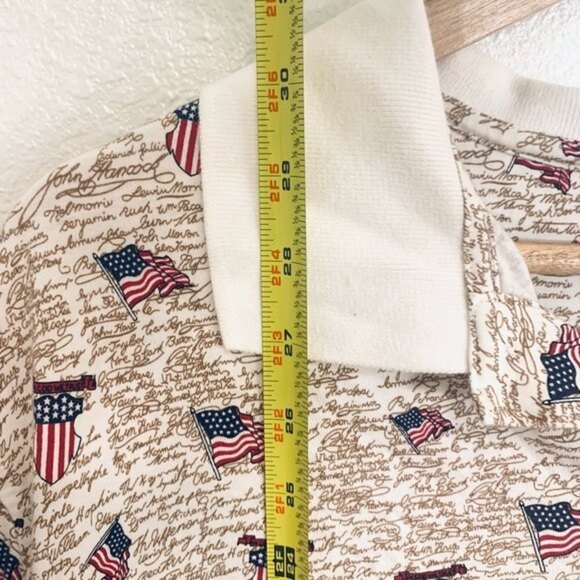 RoundTree & Yorke American‎ Print Button Polo Shirt - Picture 9 of 12